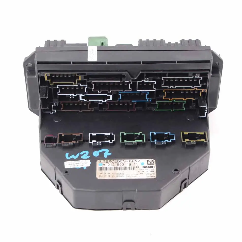 W207 Caja Fusibles Módulo Unidad Control Relé Frontal SAM para Mercedes con número de pieza A2129004911 Mercedes W207 Caja Fusibles Módulo Unidad Control Relé Frontal SAM - SKU A2129004911 - Número de pieza A2129004911