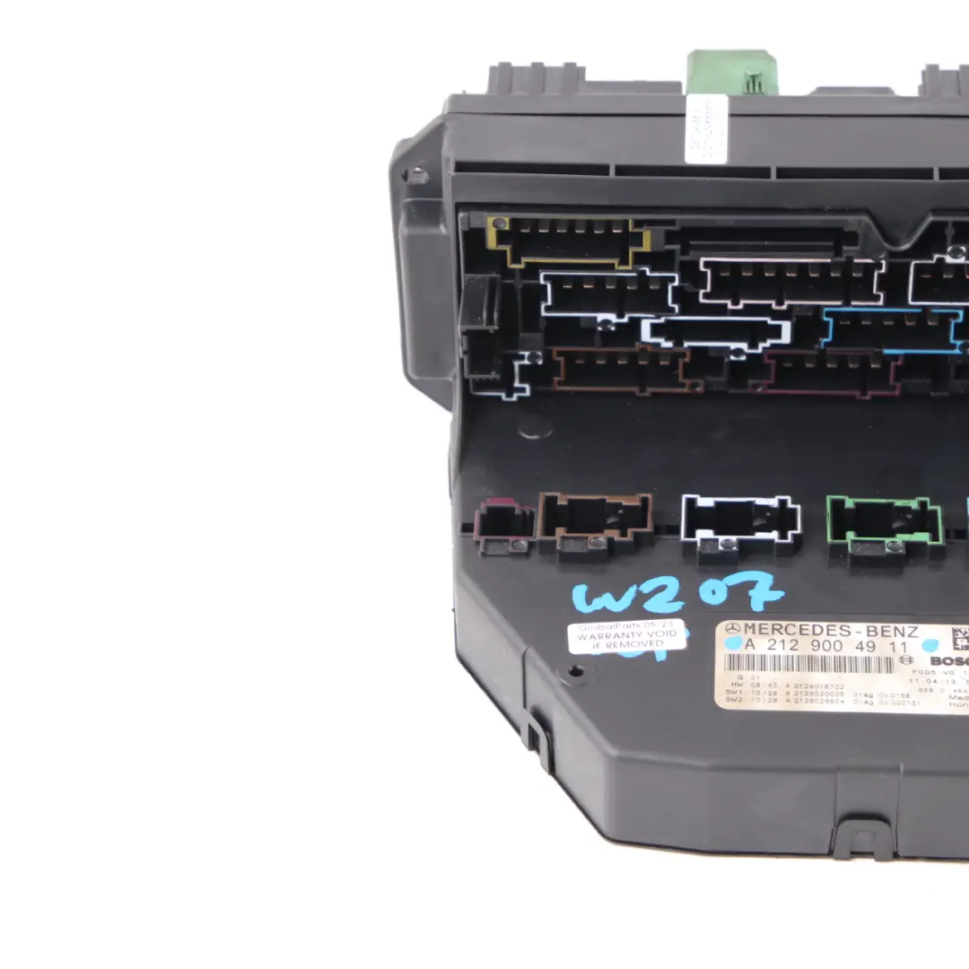 W207 Caja Fusibles Módulo Unidad Control Relé Frontal SAM para Mercedes con número de pieza A2129004911 Mercedes W207 Caja Fusibles Módulo Unidad Control Relé Frontal SAM - SKU A2129004911 - Número de pieza A2129004911