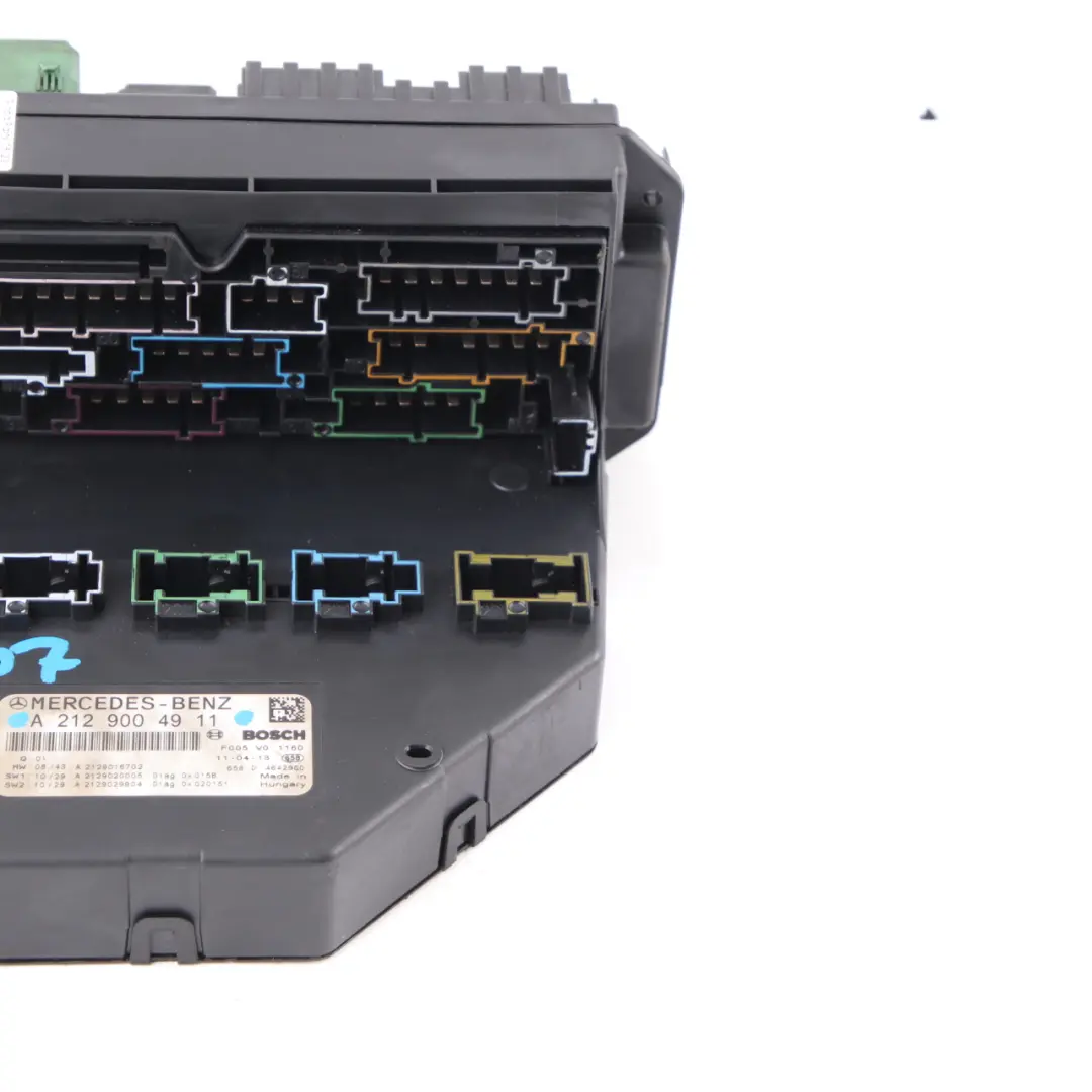W207 Caja Fusibles Módulo Unidad Control Relé Frontal SAM para Mercedes con número de pieza A2129004911 Mercedes W207 Caja Fusibles Módulo Unidad Control Relé Frontal SAM - SKU A2129004911 - Número de pieza A2129004911