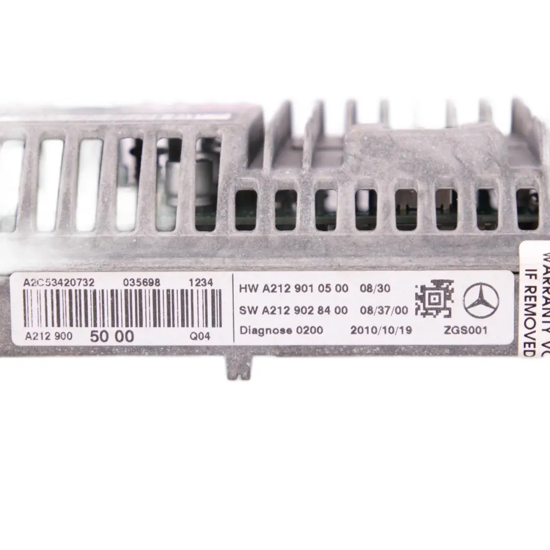 Mercedes W212 Navigation Screen Head Unit Sat Nav Center Display - SKU A2129005000 - Part number A2129005000