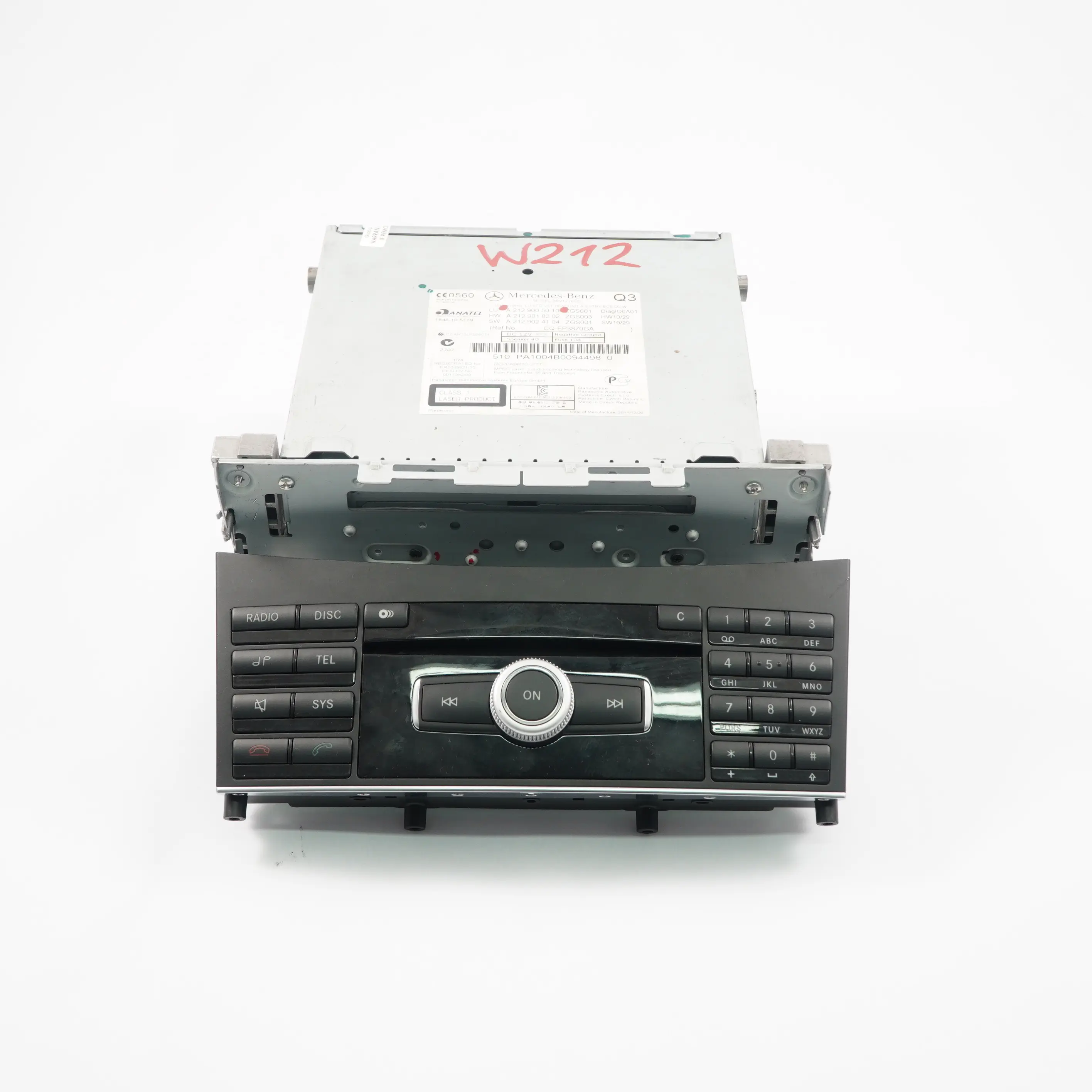 Mercedes W212 Audio 20 CD Player Audio Stereo Radio Head Unit A2129005010