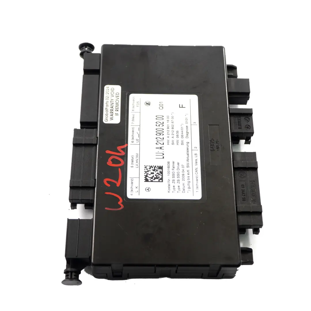 Seat Module Mercedes W204 W212 Memory Control Unit Driver's Side - SKU A2129005200 - Part number A2129005200