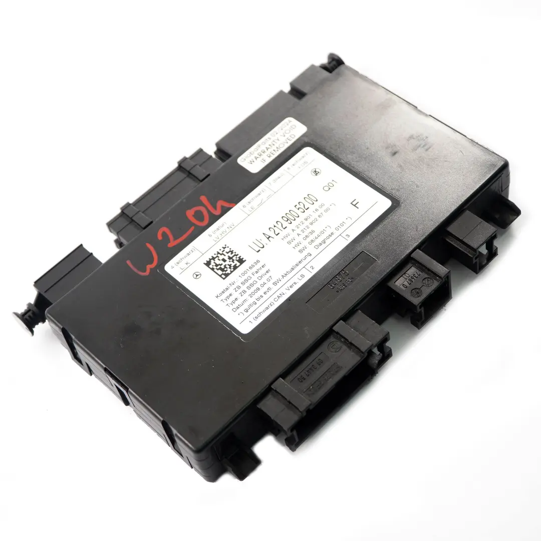 Seat Module Mercedes W204 W212 Memory Control Unit Driver's Side - SKU A2129005200 - Part number A2129005200