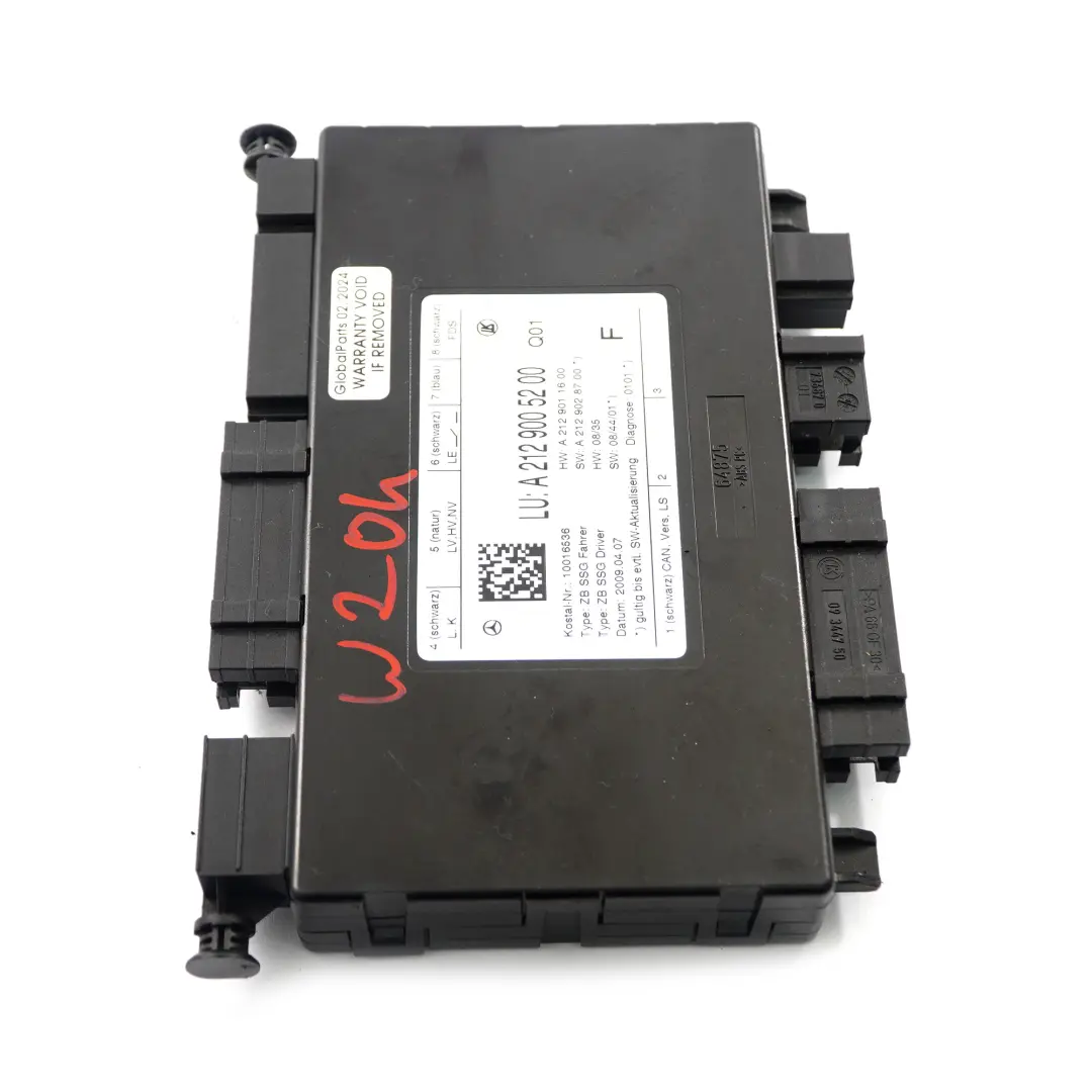 Seat Module Mercedes W204 W212 Memory Control Unit Driver's Side - SKU A2129005200 - Part number A2129005200