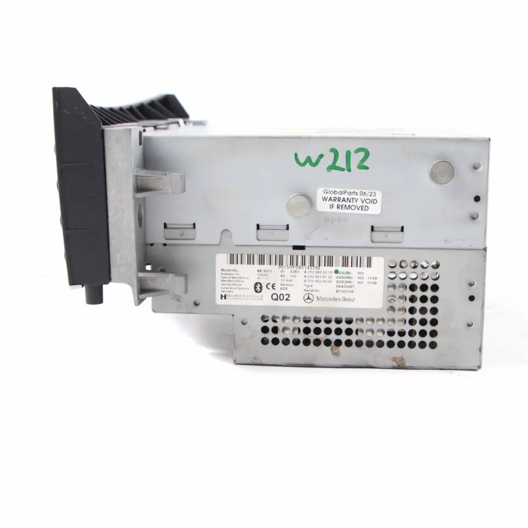  Radio Mercedes W212 COMAND Navi Reproductor CD DVD Navegación - SKU A2129005212 - Número de pieza A2129005212