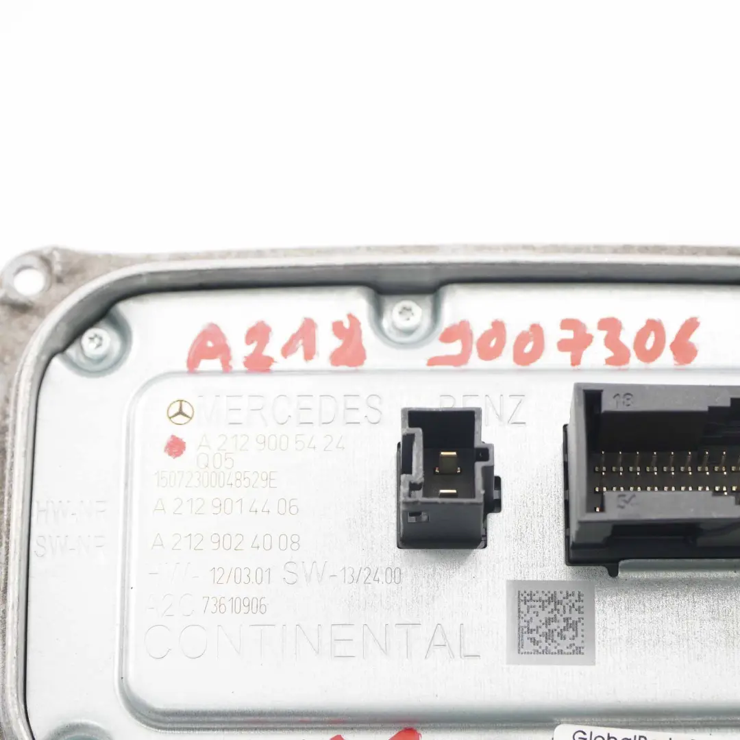 Headlight Module Mercedes W207 W212 Ballast LED Control Unit Front to with Part number A2129005424 Headlight Module Mercedes W207 W212 Ballast LED Control Unit Front - SKU A2129005424 - Part number A2129005424