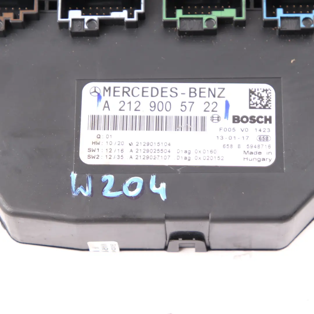 Mercedes W204 SAM Unité contrôle relais boîte fusibles module A2045450169 - SKU A2129005722 - Numéro de pièce A2129005722