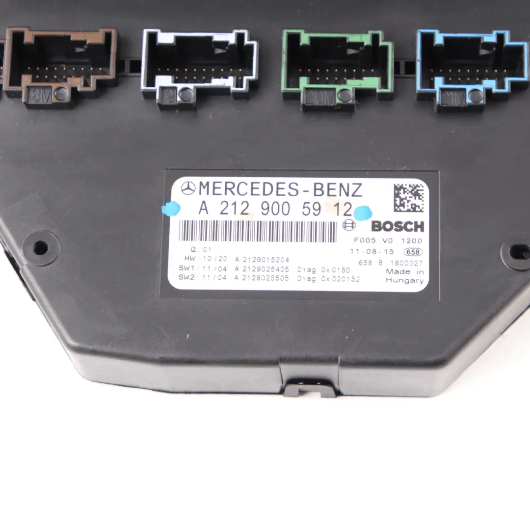 Caja Fusibles Relé SAM Módulo Unidad Control para Mercedes W204 con número de pieza A2129005912 Mercedes W204 Caja Fusibles Relé SAM Módulo Unidad Control - SKU A2129005912 - Número de pieza A2129005912
