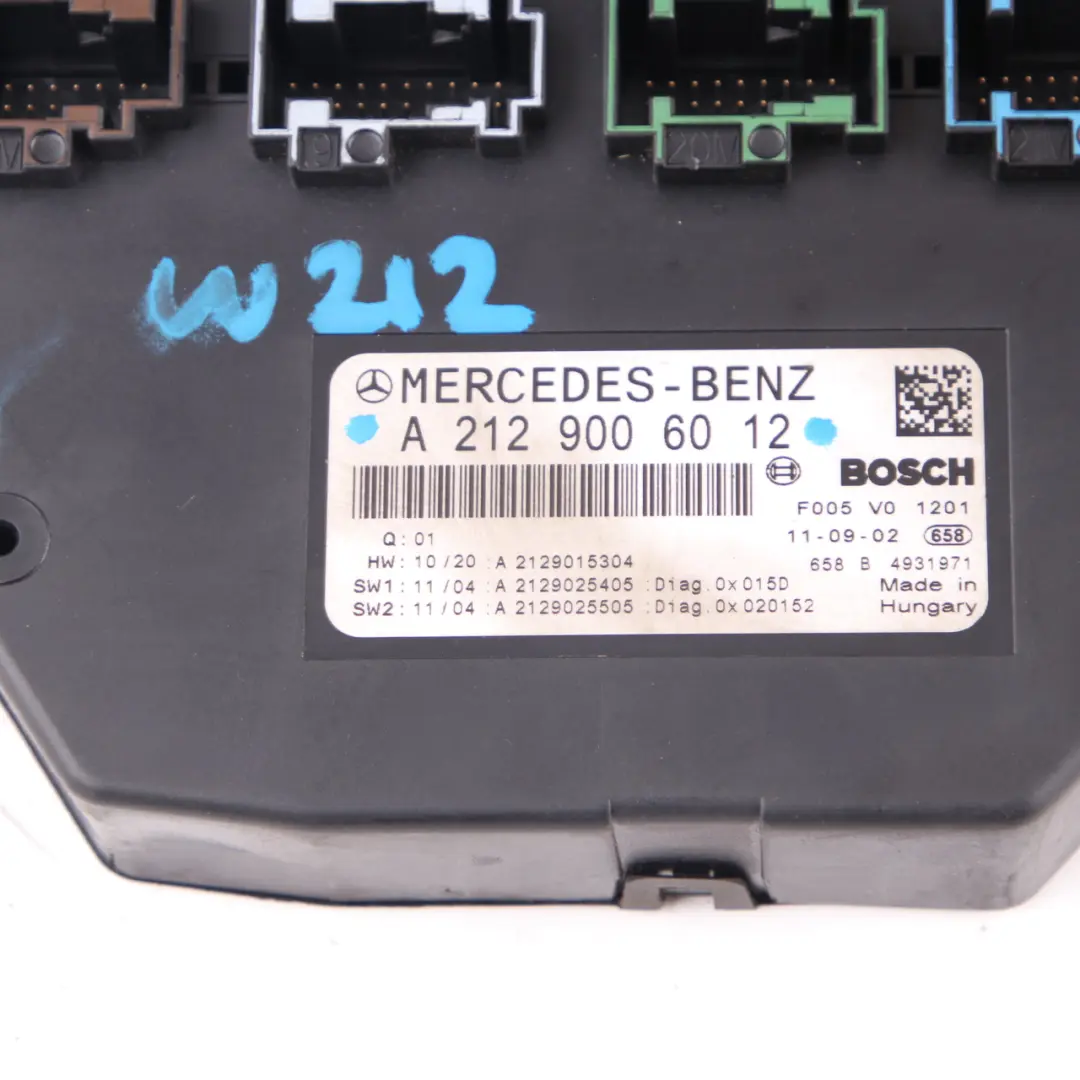  Fuse Box Mercedes W204 W212 SAM Relay Control Unit Module - SKU A2129006012 - Part number A2129006012