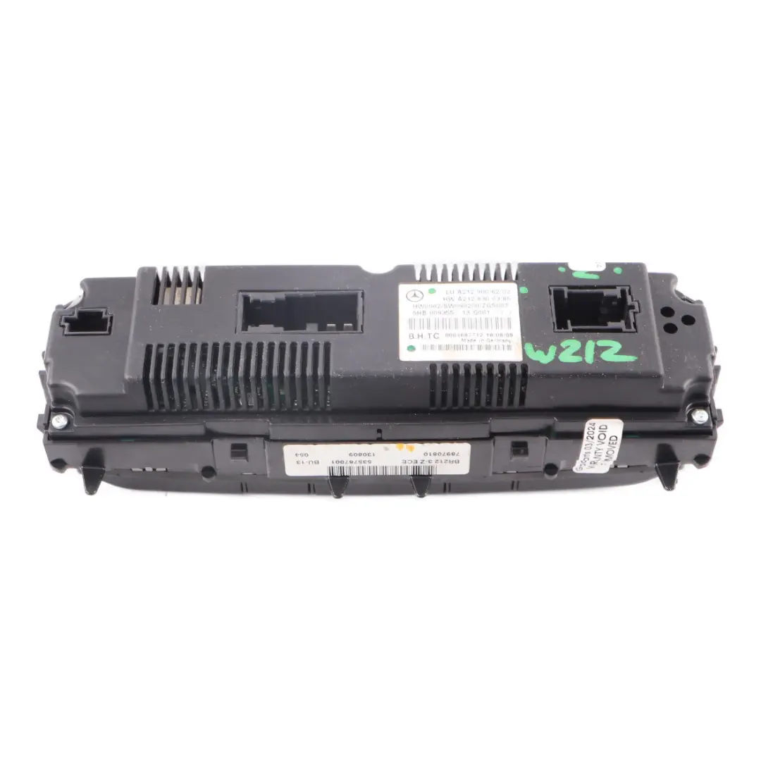 Conditioning Panel Mercedes C207 W212 Climate Control Switch to Air with Part number A2129006202 Air Conditioning Panel Mercedes C207 W212 Climate Control Switch - SKU A2129006202 - Part number A2129006202