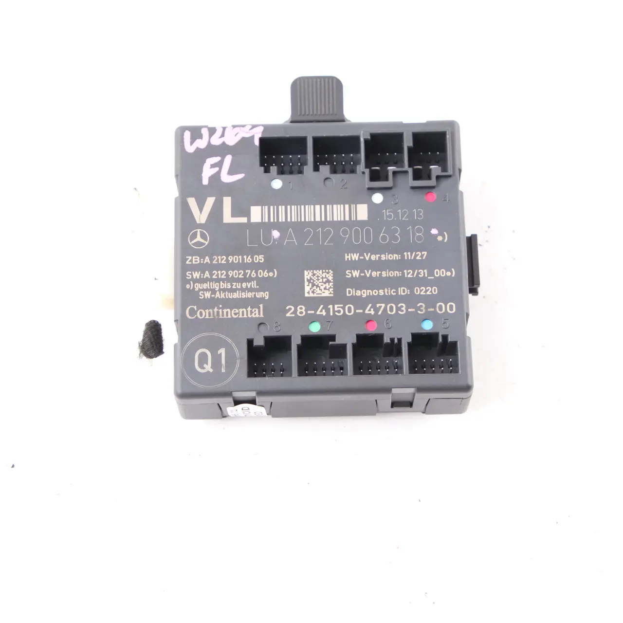 Mercedes W204 W212 Modulo porta anteriore sinistro unità controllo A2129006318