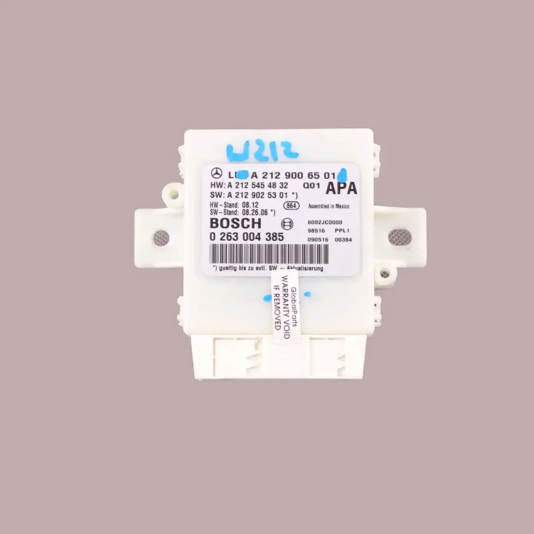 PDC Aparcamiento Distancia Control Unidad Sensor para Mercedes W212 con número de pieza A2129006501 Mercedes W212 PDC Aparcamiento Distancia Control Unidad Sensor - SKU A2129006501 - Número de pieza A2129006501