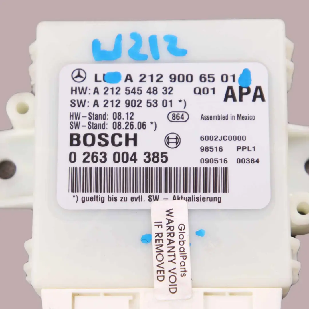 Mercedes W212 PDC Aparcamiento Distancia Control Unidad Sensor - SKU A2129006501 - Número de pieza A2129006501