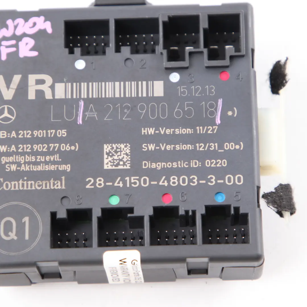  Door Module Mercedes W204 W207 W212 Front Right O/S Control Unit - SKU A2129006518 - Part number A2129006518