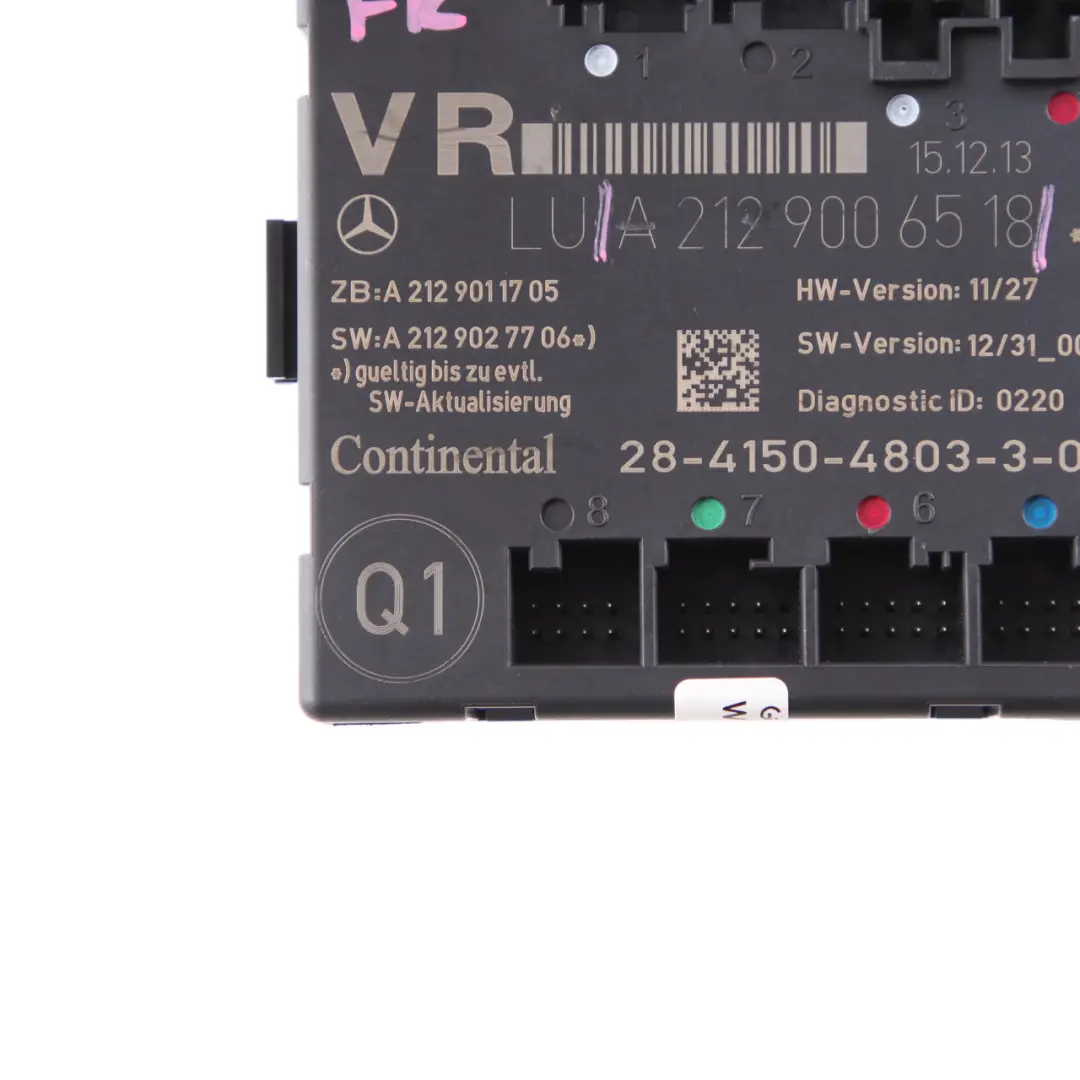  Door Module Mercedes W204 W207 W212 Front Right O/S Control Unit - SKU A2129006518 - Part number A2129006518