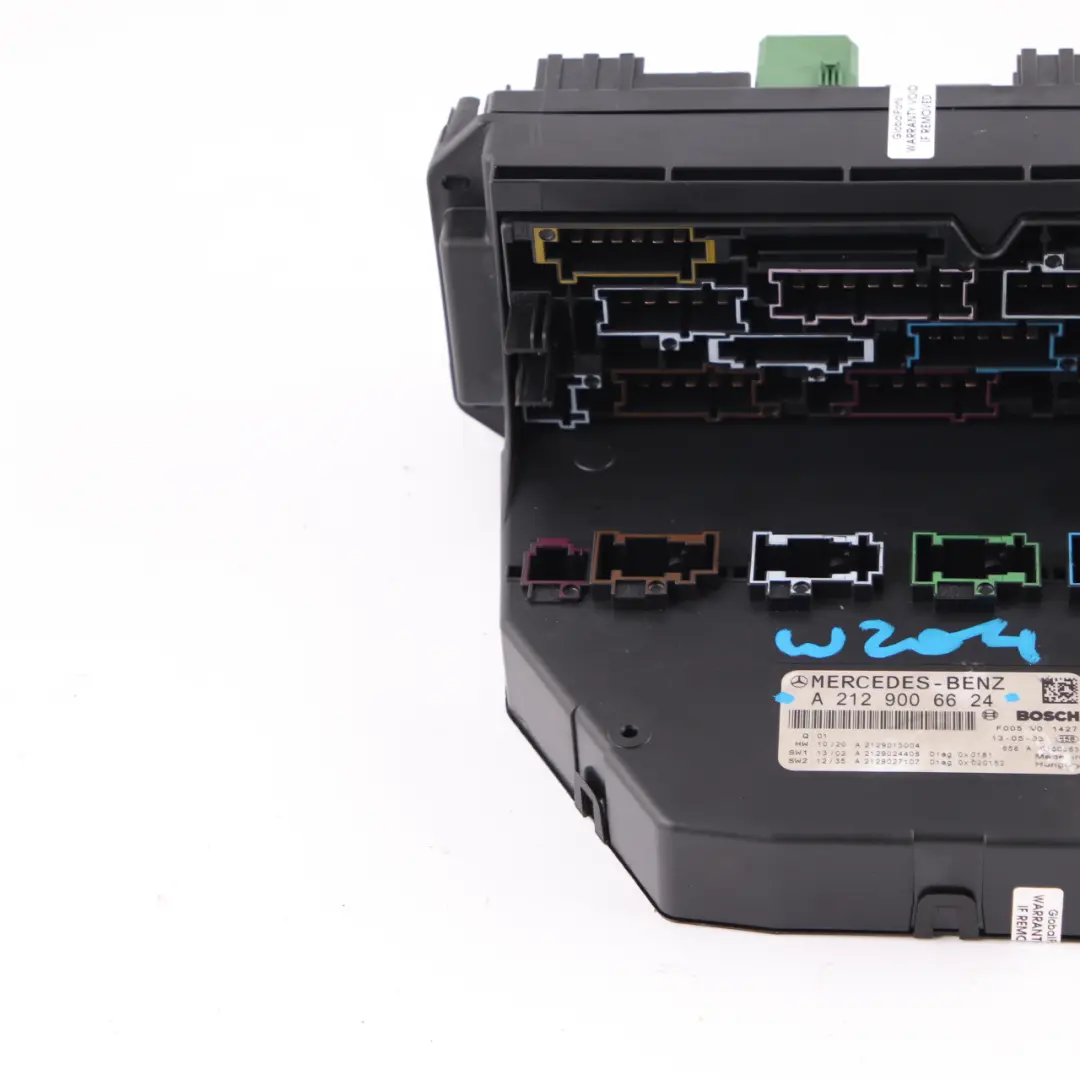 Caja fusibles Mercedes W204 Módulo unidad control relé frontal SAM para con número de pieza A2129006624 Caja fusibles Mercedes W204 Módulo unidad control relé frontal SAM - SKU A2129006624 - Número de pieza A2129006624