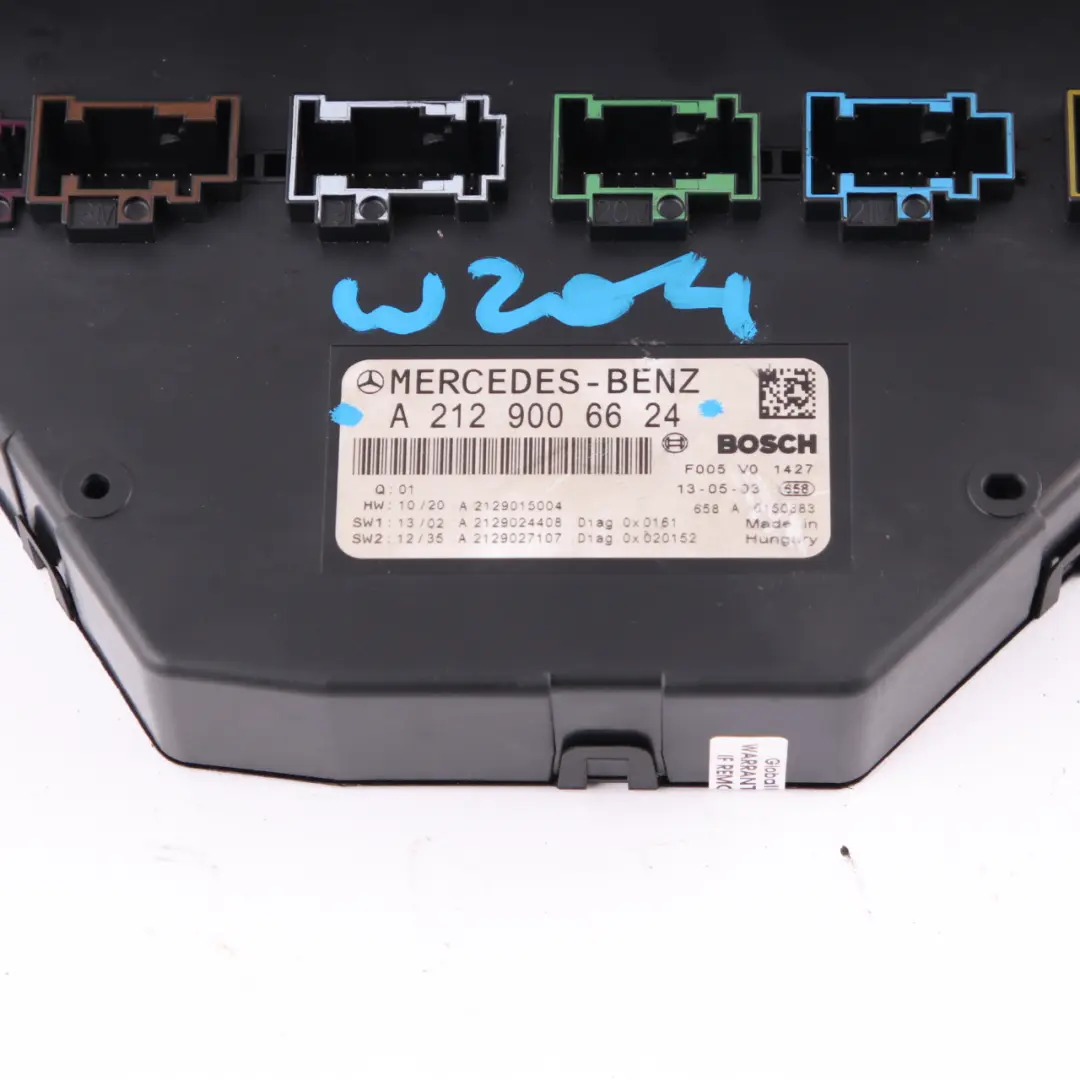 Boîte fusibles Mercedes W204 Module l'unité relais avant SAM pour à propos du numéro de pièce A2129006624 Boîte fusibles Mercedes W204 Module l'unité relais avant SAM - SKU A2129006624 - Numéro de pièce A2129006624