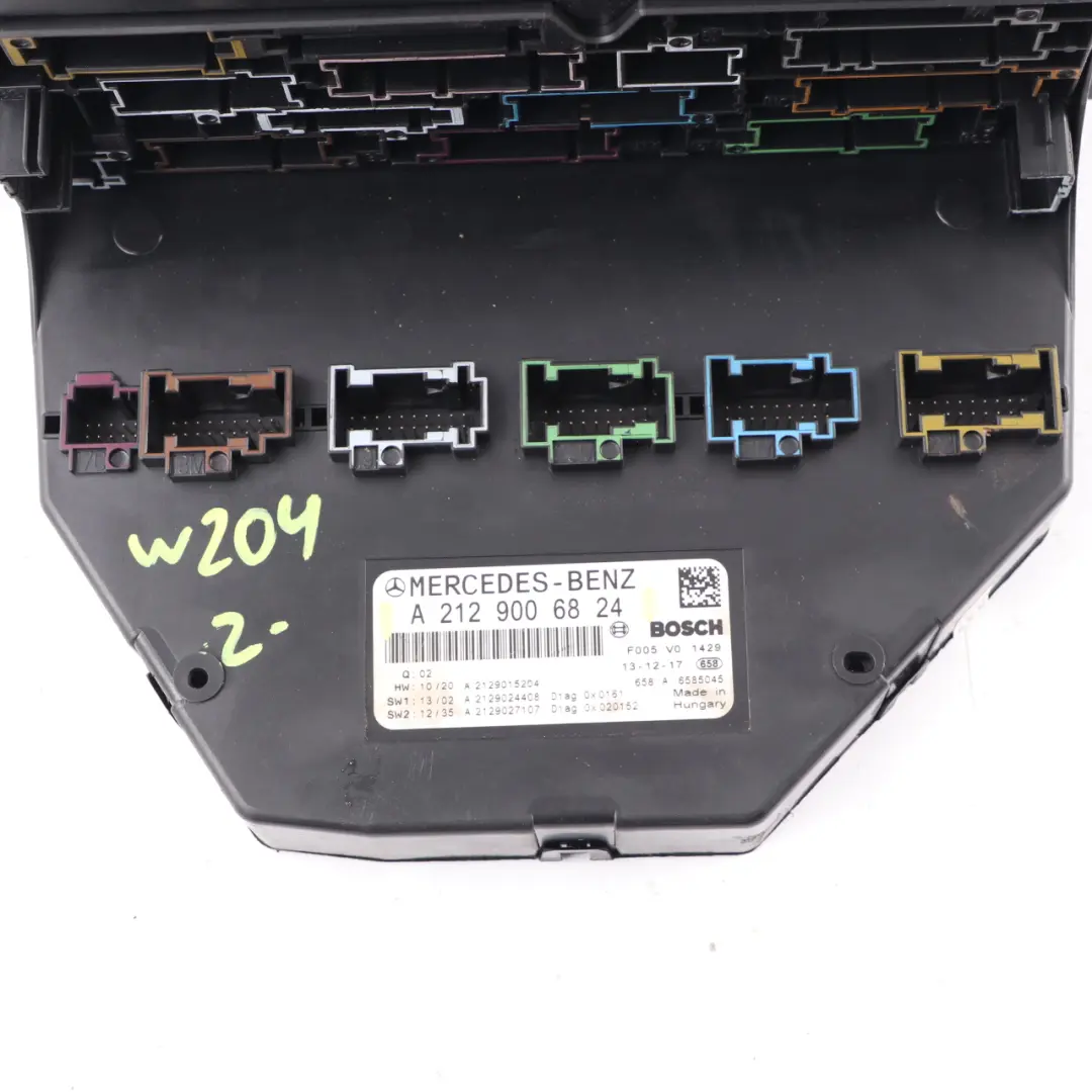 Caja Fusibles Delantera Mercedes W204 S204 Unidad Relé Módulo SAM - SKU A2129006824 - Número de pieza A2129006824