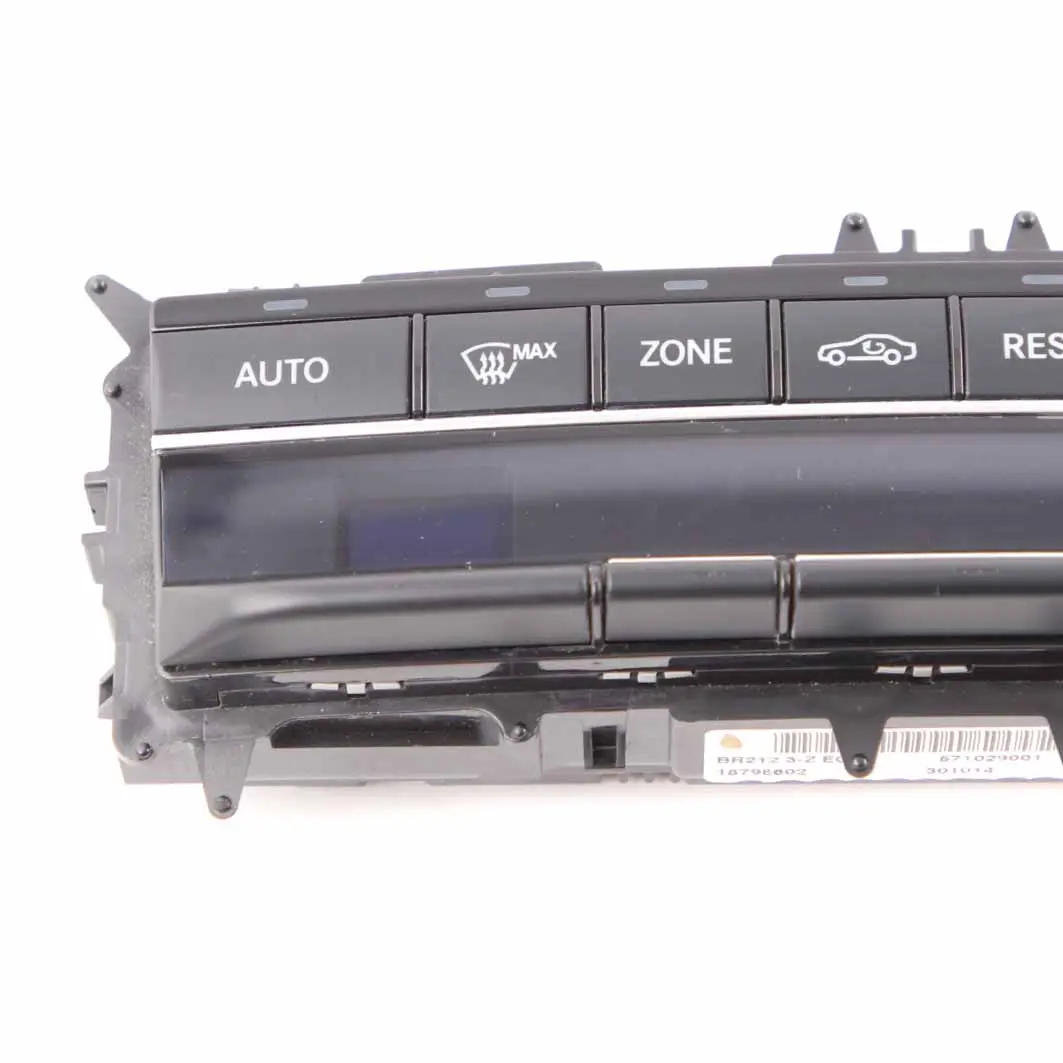 Mercedes W212 A/C Air Con Climate Heater Control Unit Switch Panel - SKU A2129006827-1 - Part number A2129006827