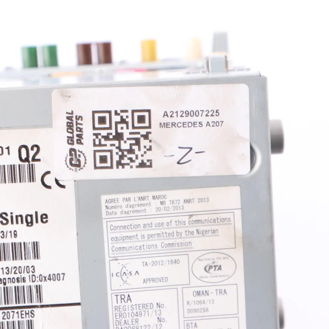 Radio Funkgerät Steuerung Kopf Einheit Navigation für Mercedes C207 W212 mit Teilenummer A2129007225 Mercedes C207 W212 Radio Funkgerät Steuerung Kopf Einheit Navigation - SKU A2129007225 - Teilenummer A2129007225