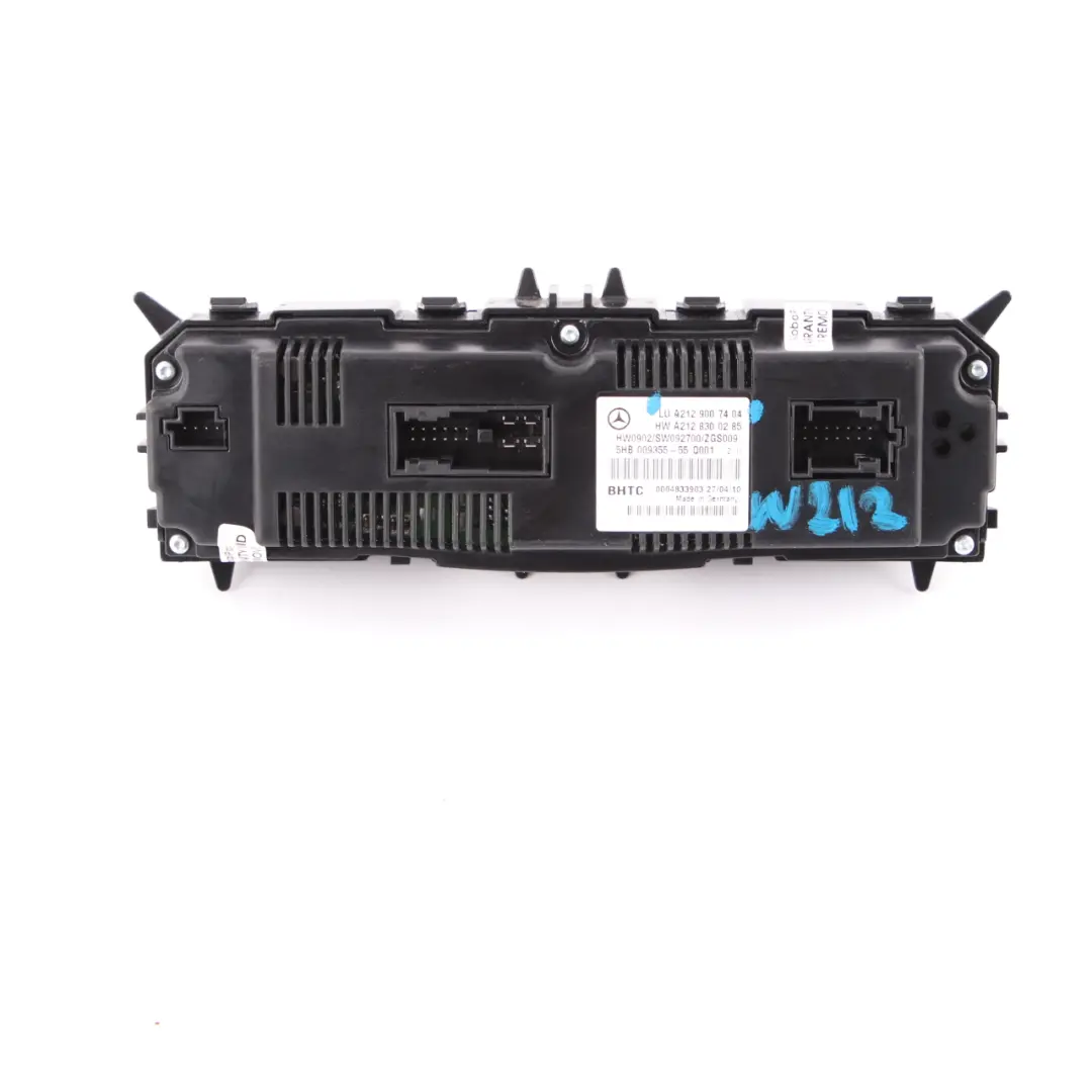Unidad Acondicionado Climatizador Panel Interruptores para Mercedes W212 con número de pieza A2129007404 Mercedes W212 Unidad Acondicionado Climatizador Panel Interruptores - SKU A2129007404 - Número de pieza A2129007404