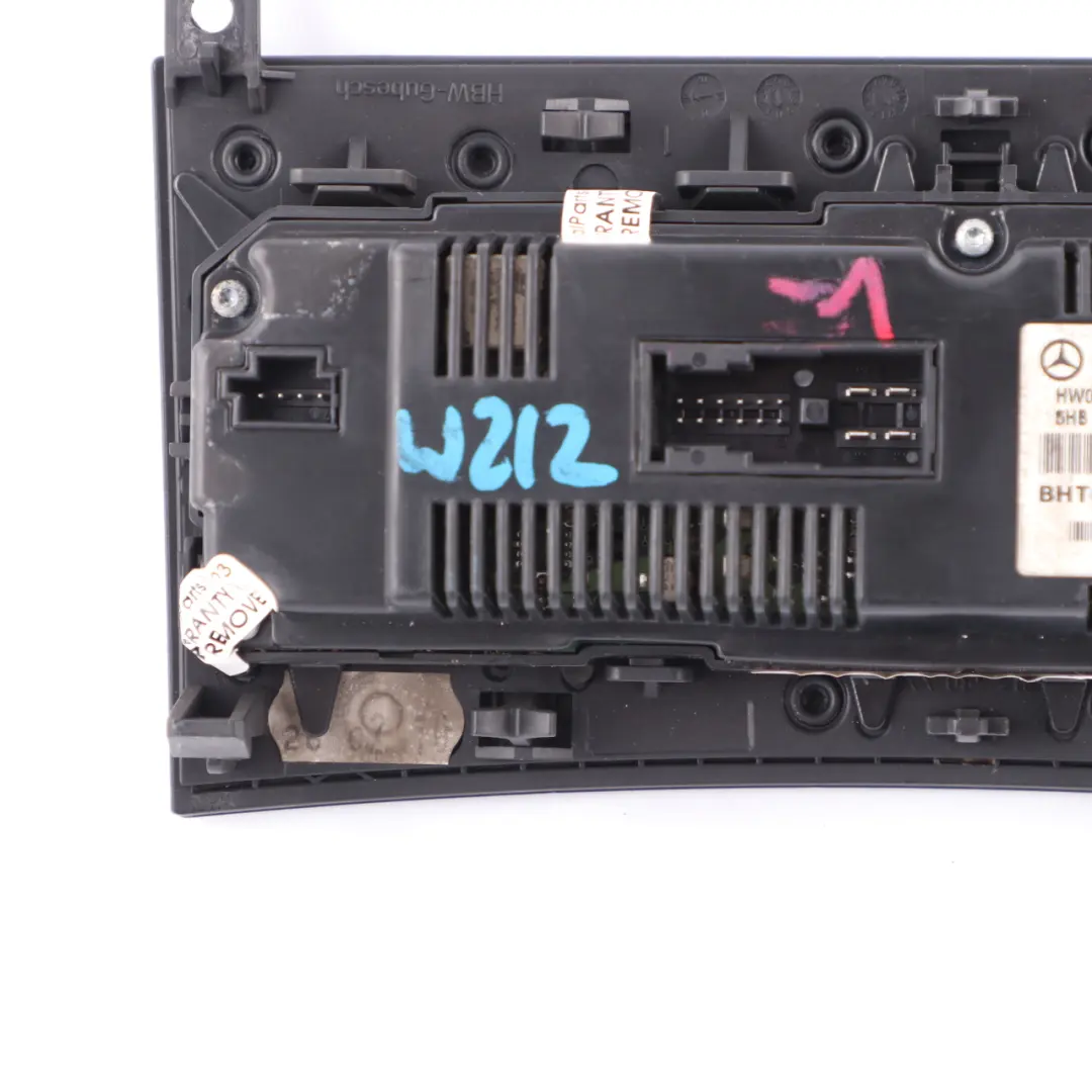 Conditioning Panel Automatic Heater A/C Control to Mercedes W212 Air with Part number A2129007504 Mercedes W212 Air Conditioning Panel Automatic Heater A/C Control - SKU A2129007504-1 - Part number A2129007504