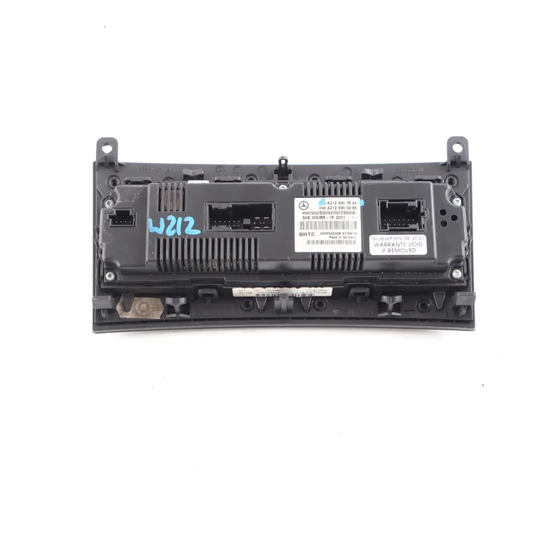 Mercedes W212 Air Conditioning Panel Automatic Heater A/C Control - SKU A2129007504 - Part number A2129007504