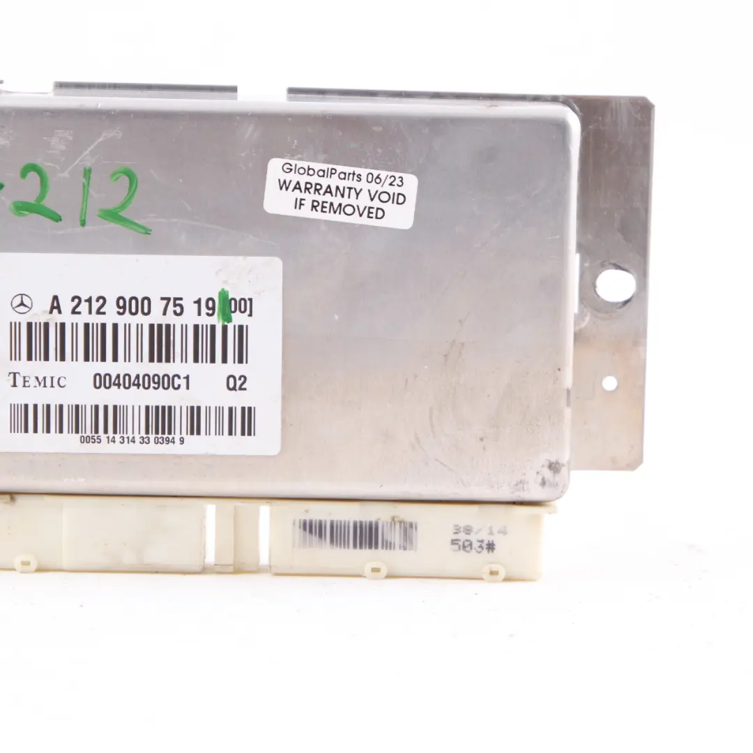 W218 Air Suspension Level Control Unit Module Airmatic to Mercedes W212 with Part number A2129007519 Mercedes W212 W218 Air Suspension Level Control Unit Module Airmatic - SKU A2129007519 - Part number A2129007519