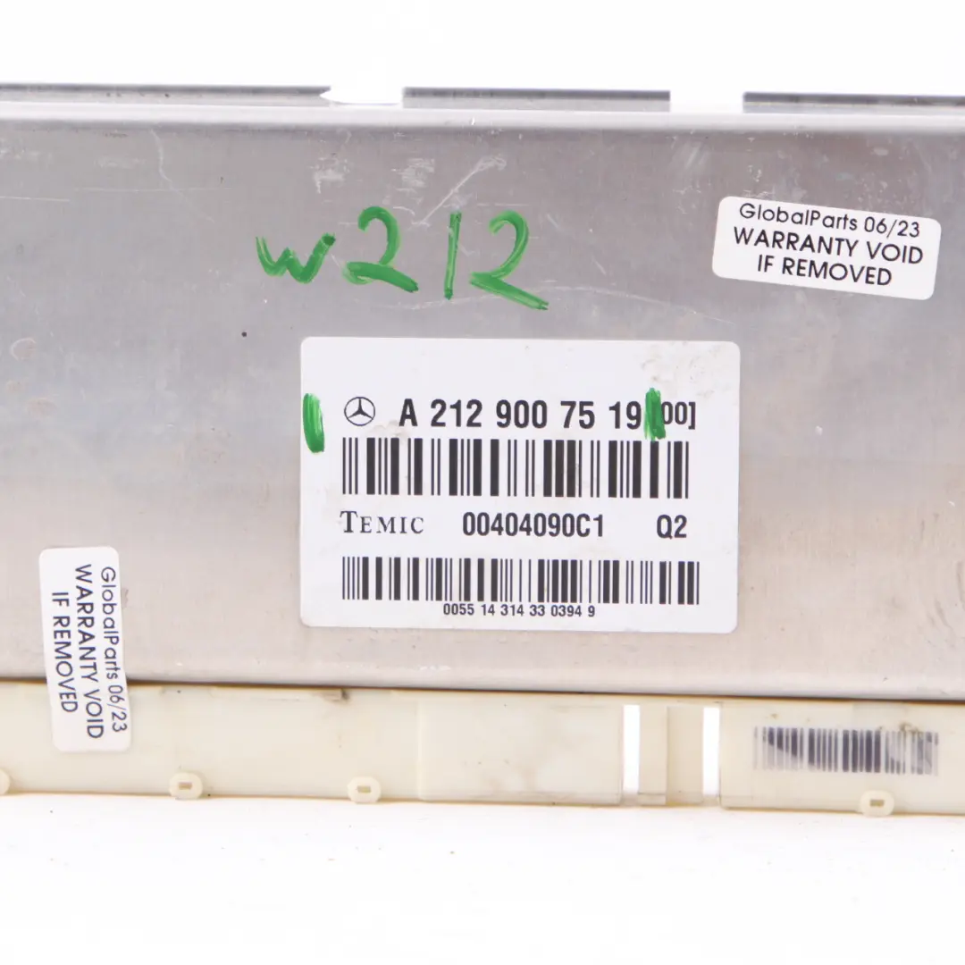 W218 Air Suspension Level Control Unit Module Airmatic to Mercedes W212 with Part number A2129007519 Mercedes W212 W218 Air Suspension Level Control Unit Module Airmatic - SKU A2129007519 - Part number A2129007519