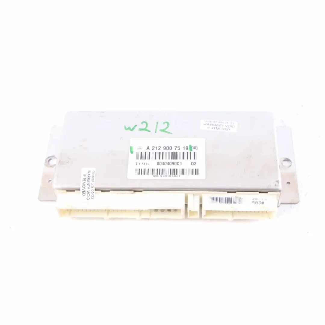 W218 Air Suspension Level Control Unit Module Airmatic to Mercedes W212 with Part number A2129007519 Mercedes W212 W218 Air Suspension Level Control Unit Module Airmatic - SKU A2129007519 - Part number A2129007519