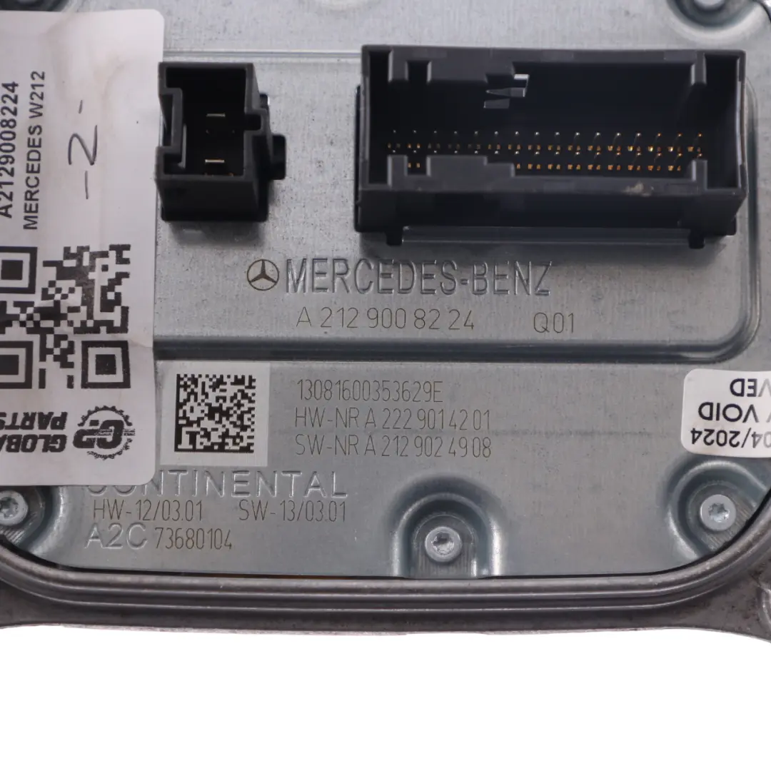 Scheinwerfersteuerungsmodul Mercedes W207 W212 Einheit für mit Teilenummer A2129008224 Scheinwerfersteuerungsmodul Mercedes W207 W212 Einheit - SKU A2129008224 - Teilenummer A2129008224