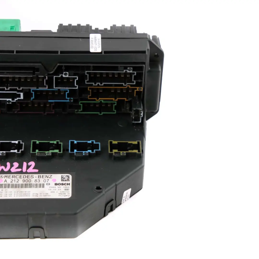 Mercedes W212 Capot Capot Boîte Fusibles Module Contrôle Sam Relais - SKU A2129008307 - Numéro de pièce A2129008307