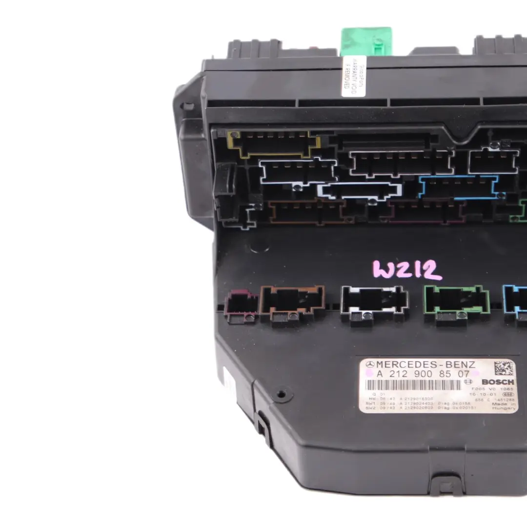 Caja Fusibles Delantera SAM Relé Unidad Control Módulo para Mercedes W212 con número de pieza A2129008507 Mercedes W212 Caja Fusibles Delantera SAM Relé Unidad Control Módulo - SKU A2129008507 - Número de pieza A2129008507