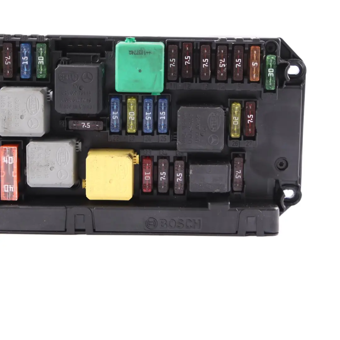 Scatola Fusibili Anteriore SAM Modulo Unità Controllo per Mercedes W212 con numero di parte A2129008507 Mercedes W212 Scatola Fusibili Anteriore SAM Modulo Unità Controllo - SKU A2129008507 - Numero di parte A2129008507