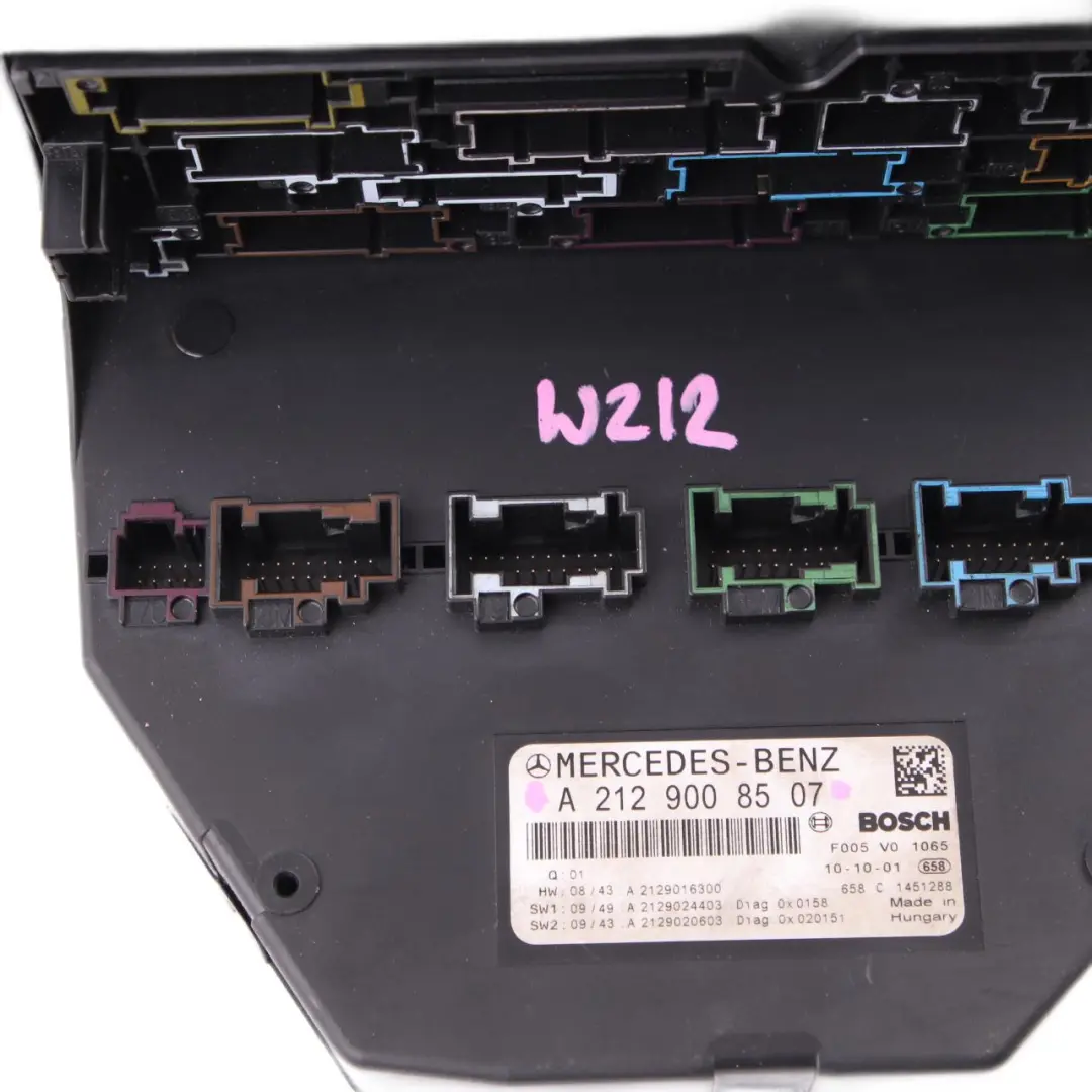Mercedes W212 Front Sicherungskasten SAM Relais Steuergerät Modul - SKU A2129008507 - Teilenummer A2129008507