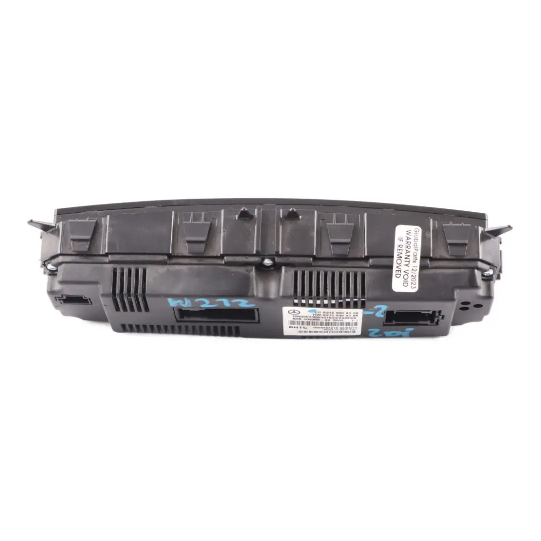 Mercedes W212 Air Conditioning Unit Climate Control Switch Panel - SKU A2129008608-2 - Part number A2129008608