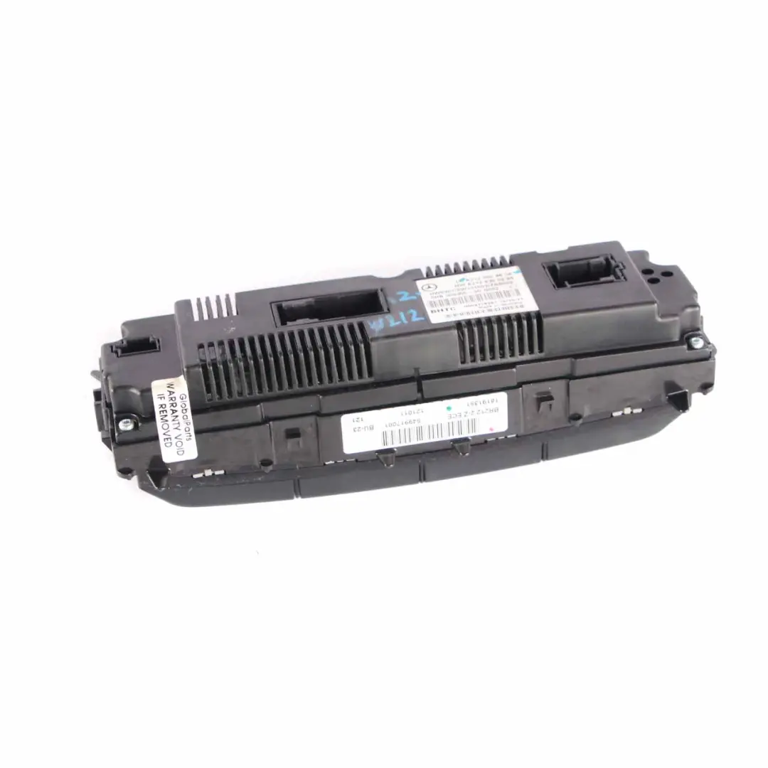 Conditioning Unit Climate Control Switch Panel to Mercedes W212 Air with Part number A2129008608 Mercedes W212 Air Conditioning Unit Climate Control Switch Panel - SKU A2129008608 - Part number A2129008608