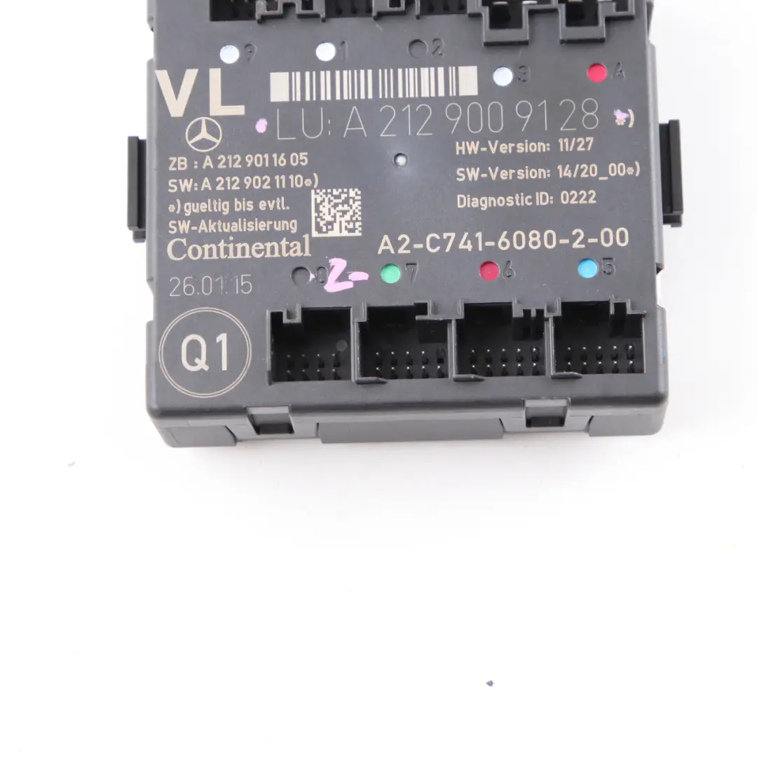  Módulo puerta Mercedes W207 W212 CLS W218 Unidad control delantera - SKU A2129009128 - Número de pieza A2129009128