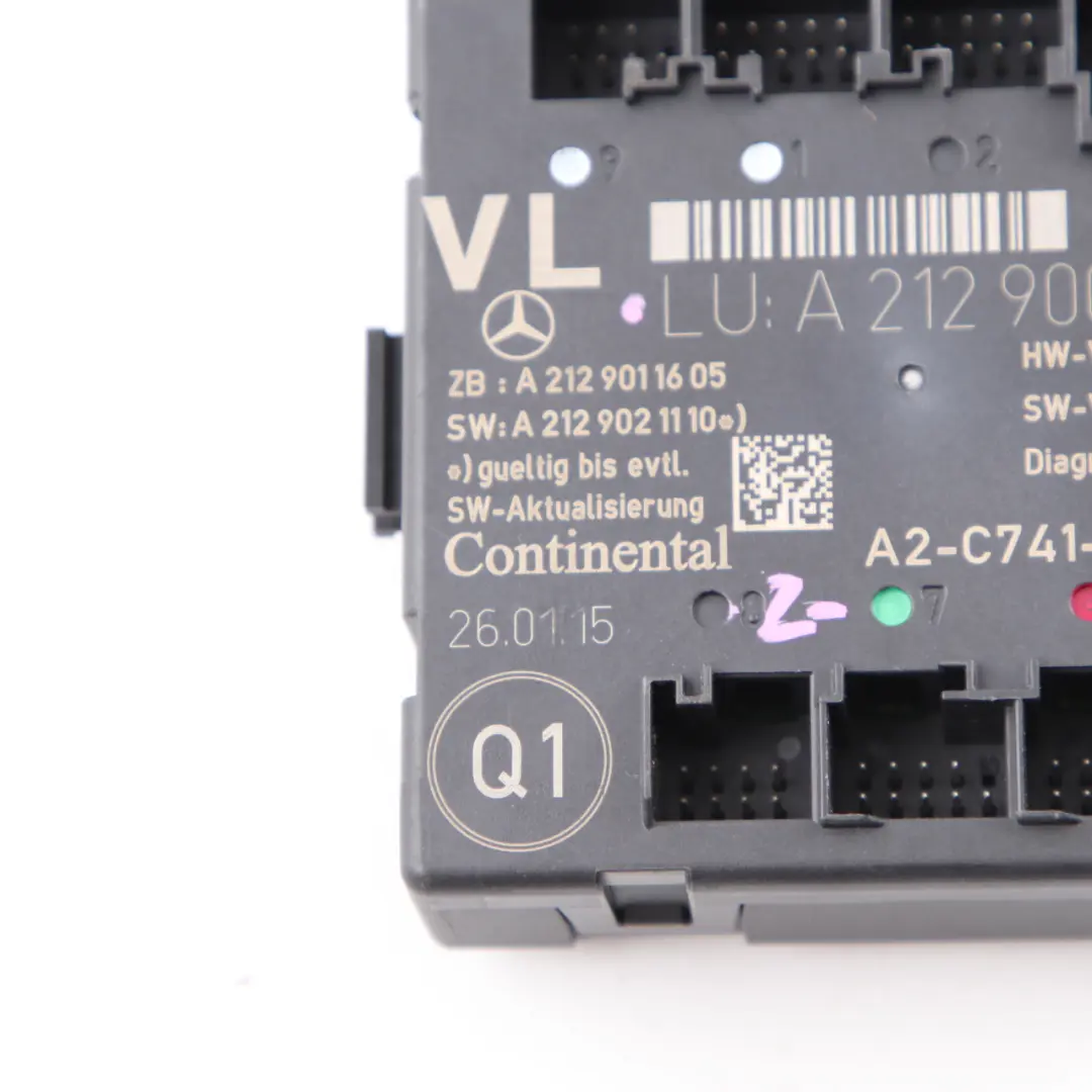  Módulo puerta Mercedes W207 W212 CLS W218 Unidad control delantera - SKU A2129009128 - Número de pieza A2129009128