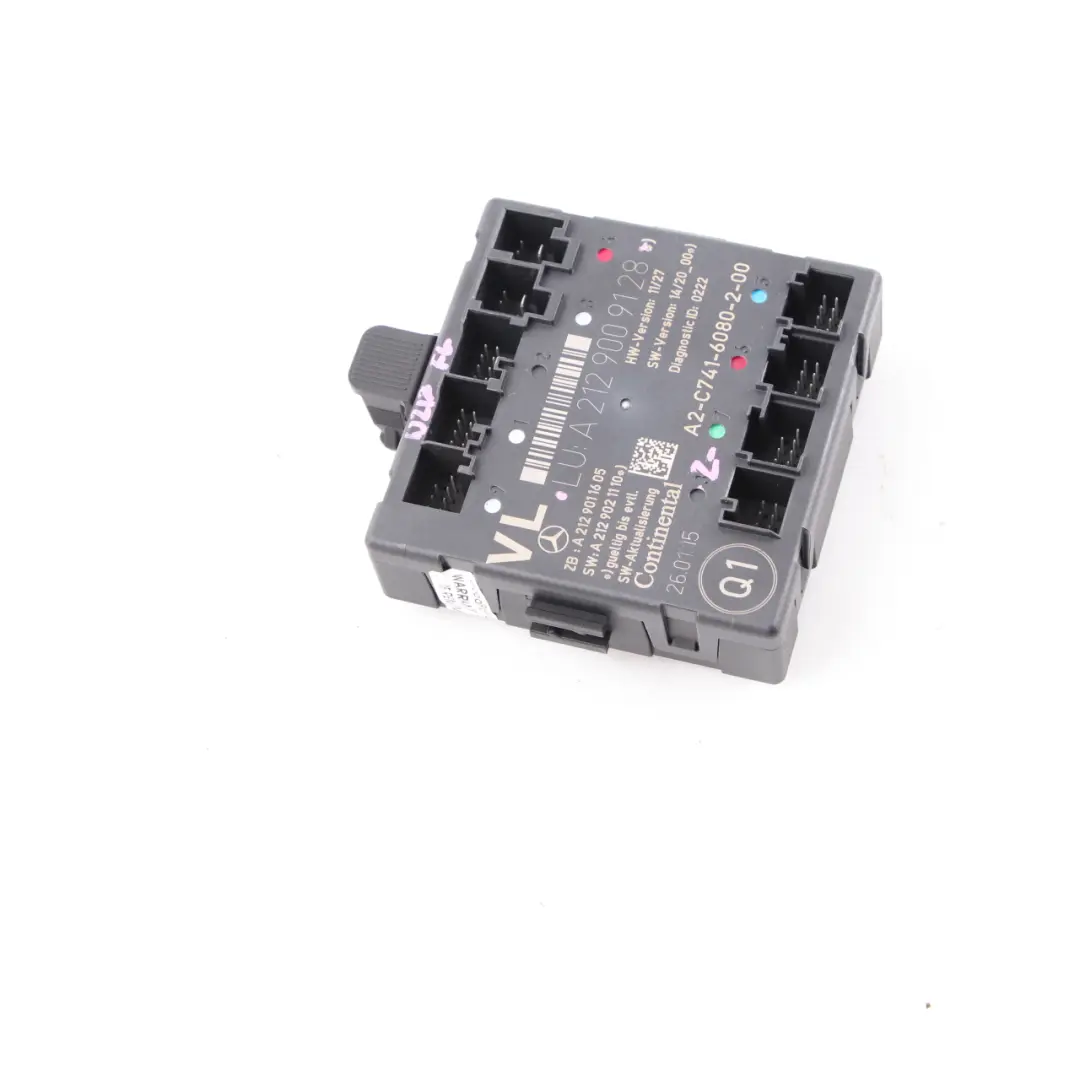 Module porte Mercedes W207 W212 CLS W218 Unité contrôle avant gauche - SKU A2129009128 - Numéro de pièce A2129009128