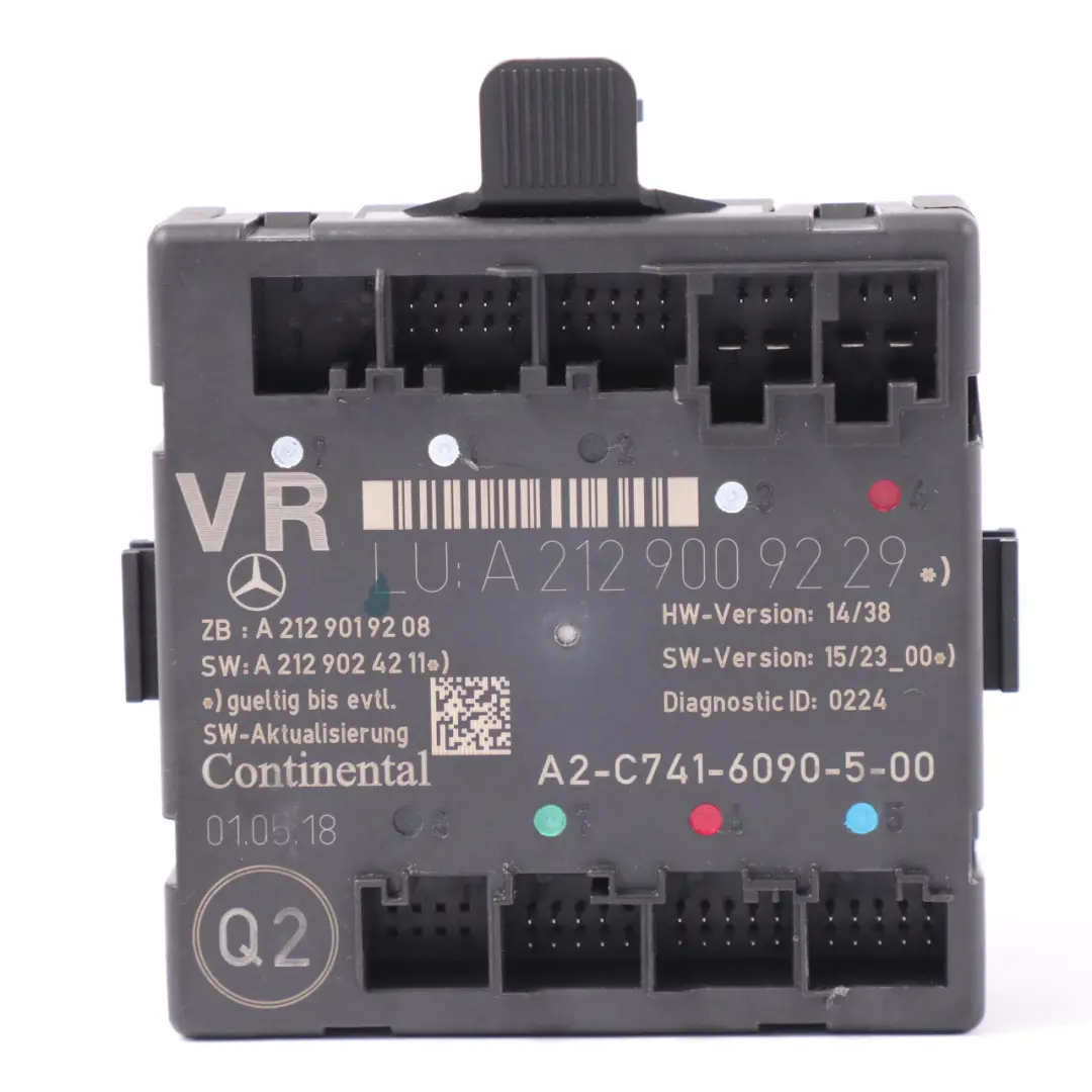 Mercedes-Benz R172 Modulo porta Unità di controllo anteriore destra A2128203785 per con numero di parte A2129009229 Mercedes-Benz R172 Modulo porta Unità di controllo anteriore destra A2128203785 - SKU A2129009229 - Numero di parte A2129009229