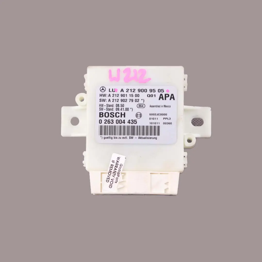 PDC Parkdistanz-Steuergerät Modul Sensor für Mercedes W212 mit Teilenummer A2129009505 Mercedes W212 PDC Parkdistanz-Steuergerät Modul Sensor - SKU A2129002813 - Teilenummer A2129009505