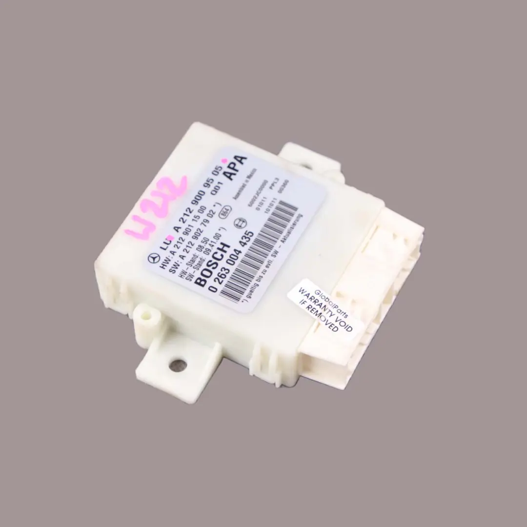 PDC Parkabstandsregelung Modul Sensor für Mercedes W212 mit Teilenummer A2129009505 Mercedes W212 PDC Parkabstandsregelung Modul Sensor - SKU A2129009505 - Teilenummer A2129009505