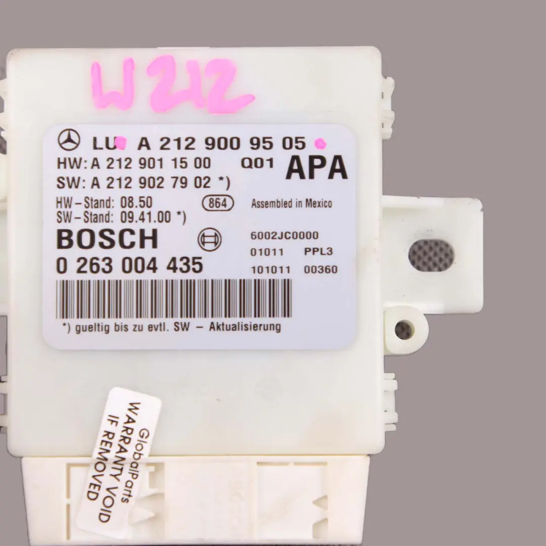 PDC Parking Distance Control Unit Module Sensor to Mercedes W212 with Part number A2129009505 Mercedes W212 PDC Parking Distance Control Unit Module Sensor - SKU A2129009505 - Part number A2129009505