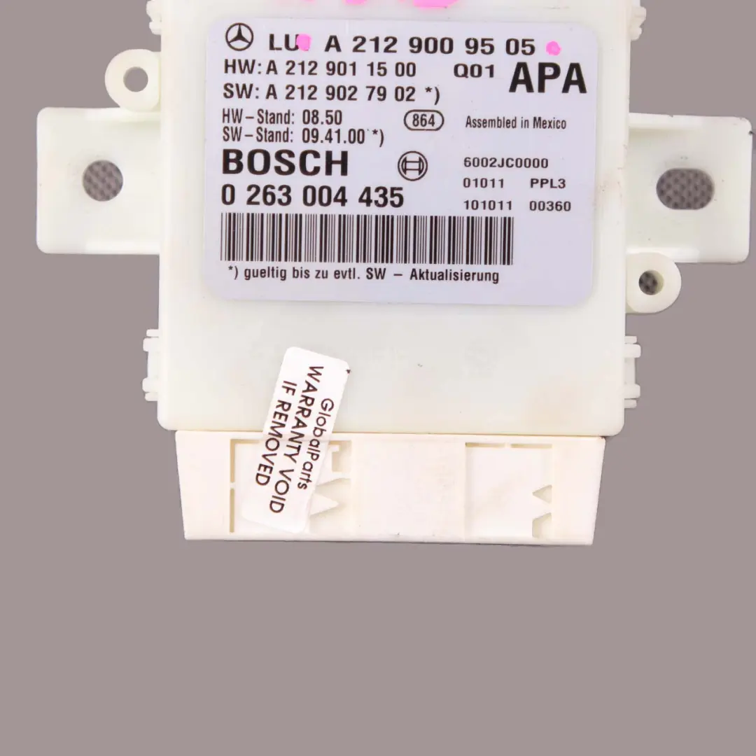 PDC Parkabstandsregelung Modul Sensor für Mercedes W212 mit Teilenummer A2129009505 Mercedes W212 PDC Parkabstandsregelung Modul Sensor - SKU A2129009505 - Teilenummer A2129009505