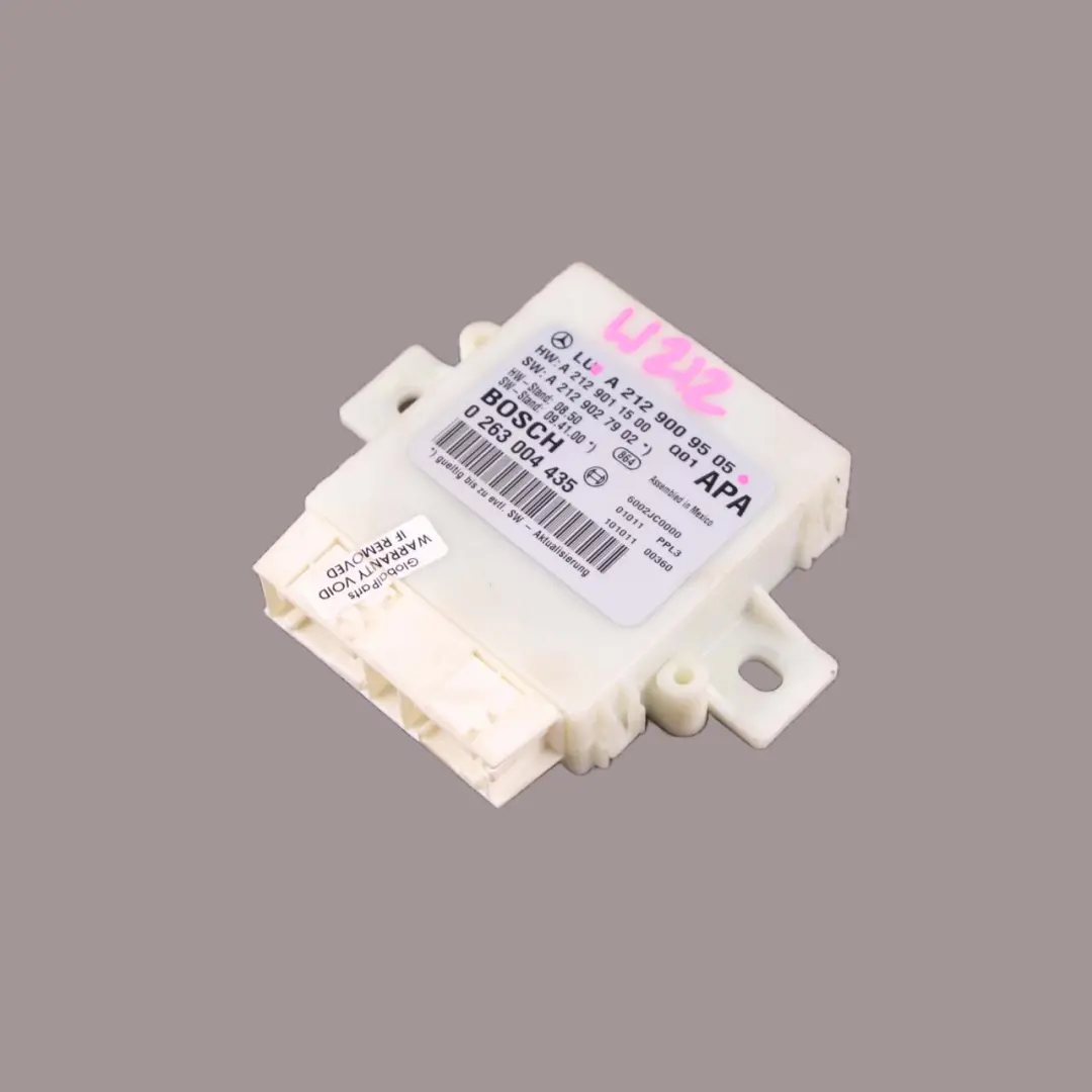 Aparcamiento Distancia Control Unidad Módulo Sensor para Mercedes W212 con número de pieza A2129009505 Mercedes W212 Aparcamiento Distancia Control Unidad Módulo Sensor - SKU A2129009505 - Número de pieza A2129009505