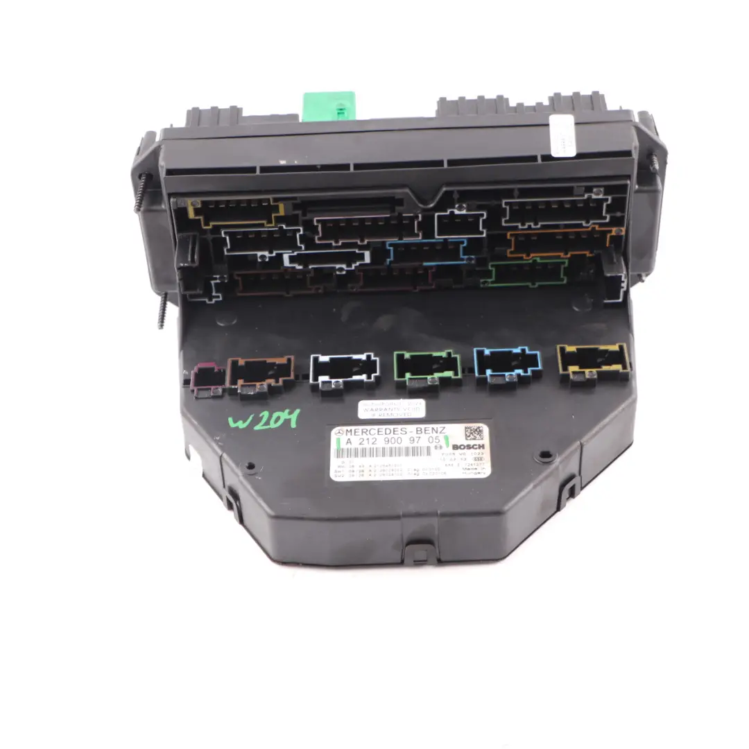 Sicherungs Kasten Relais Steuergerät SAM Modul für Mercedes W204 W212 mit Teilenummer A2129009705 Mercedes W204 W212 Sicherungs Kasten Relais Steuergerät SAM Modul - SKU A2129009705 - Teilenummer A2129009705
