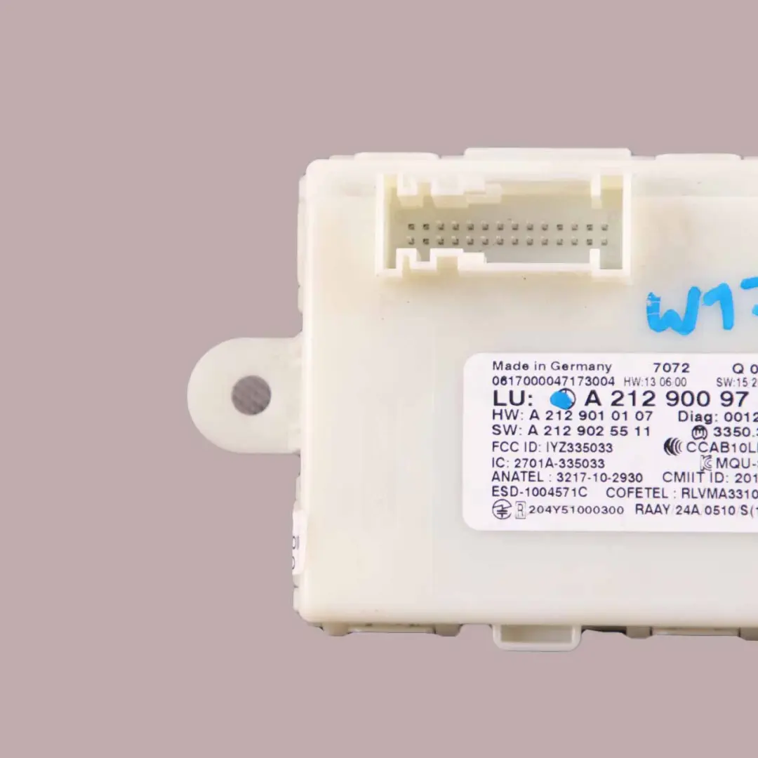W207 W212 Keyless Door Lock Module ECU Unit to Mercedes W176 with Part number A2129009729 Mercedes W176 W207 W212 Keyless Door Lock Module ECU Unit - SKU A2129009729 - Part number A2129009729