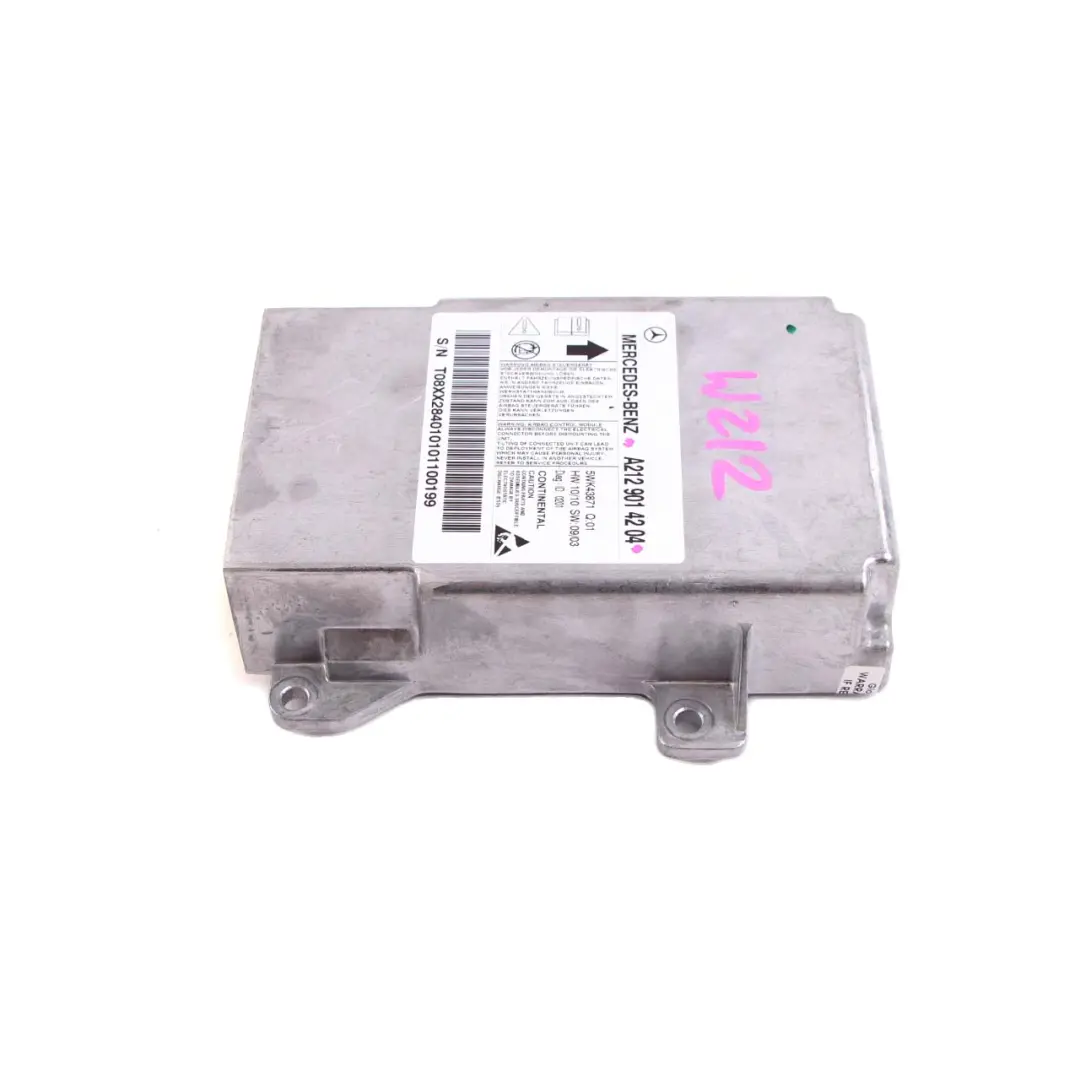 Mercedes-Benz W212 ECU Unidad de Control Modulo Sensor Airbag para con número de pieza A2129014204 Mercedes-Benz W212 ECU Unidad de Control Modulo Sensor Airbag - SKU A2129014204 - Número de pieza A2129014204