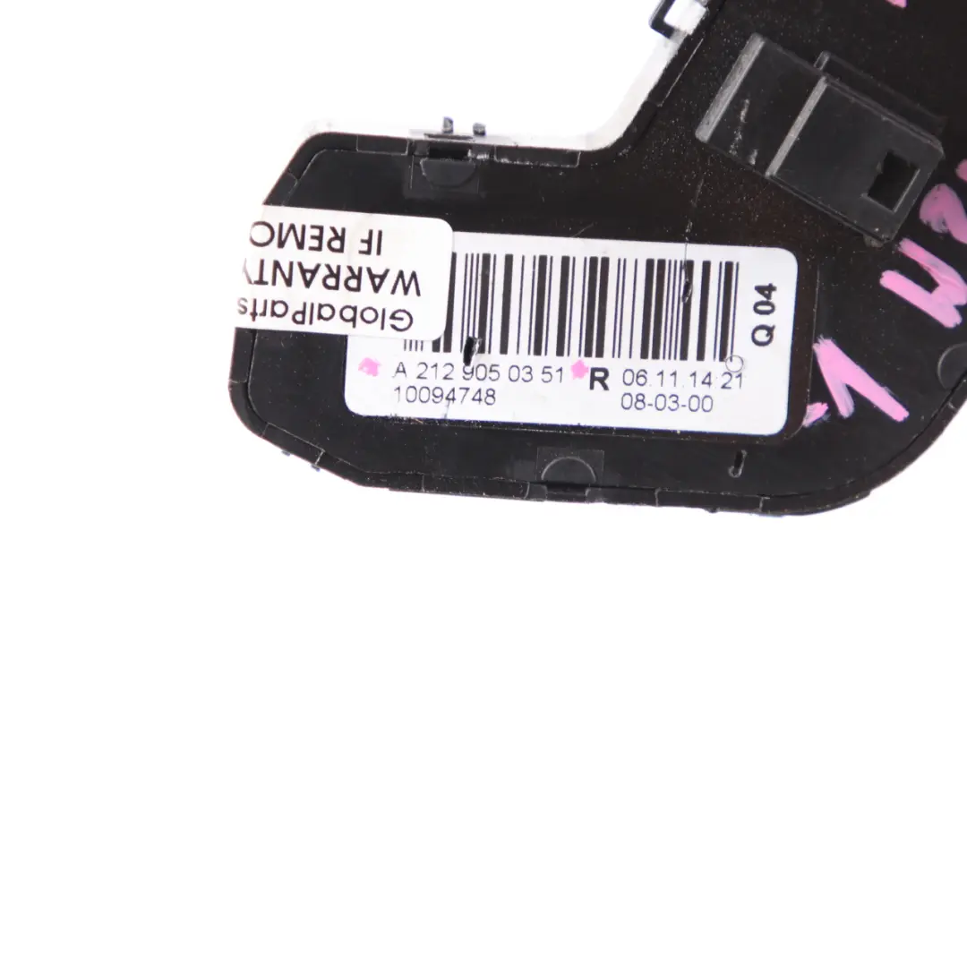 Switch Mercedes W212 CLS W218 Regulation Door Front Right O/S to Seat with Part number A2129050351 Seat Switch Mercedes W212 CLS W218 Regulation Door Front Right O/S - SKU A2129050351-1 - Part number A2129050351